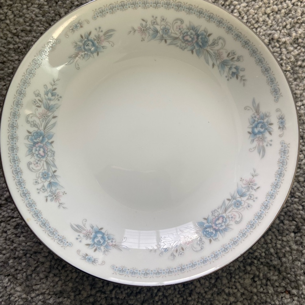Classic Blue Floral Dinner Plate